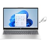 HP 15.6"" FHD Laptop | AMD Ryzen 5 7520U（Beat i7-1255U | Integrated AMD Radeon Graphics | 16GB RAM DDR5 | 256GB SSD | Windows 11 Home | Bundle with USB 3.0 Hub, Silver