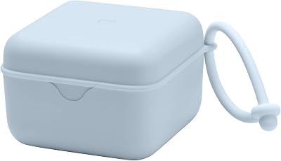 BIBS Pacifier Box with Elastic Sterilizer Box BPA Free Baby Blue