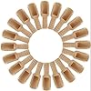 Camidy 20pcs Kleine Houten Lepels, Mini Scoops Bad Zout Scooper