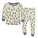Burt's Bees Baby Baby Pajamas, Tee and Pant 2-Piece PJ Set, 100% Organic Cotton, Ivory Trees, 18 Months