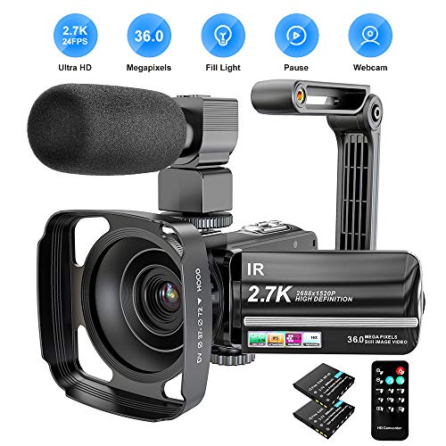 Cmara-de-vdeo-de-27-K-36-MP-UHD-WiFi-zoom-digital-16X-visin-nocturna-infrarroja-pantalla-tctil-de-3-pulgadas-IPS-videocmara-de-vdeo-con-micrfono-parasol-y-soporte-para-cmara