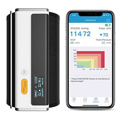 Wellue Armfit Plus Blood Pressure Monitor Bluetooth, Upper Arm Cuff, Accurate Digital BP Machine, Heart Health…