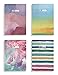 MILIKO A5 Watercolor Series Softcover Notebooks/Journals/Diary Set-8.27 Inches x 5.67 Inches-4 Unique designed Notebooks Per Pack
