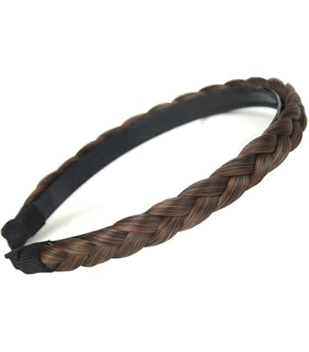 Vowyore Diademas Trenzadas Para Mujer, Diadema Trenzada Con Dientes Antideslizantes Para El Pelo