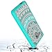 Alcatel OneTouch Fierce XL Clear Case With HD Screen Protector,AnoKe [Scratch Resistant] Colors Totem Mandala Ultra Slim Fit Acrylic Hard Cover TPU Bumper Hybrid For 5054 TM CH Mint