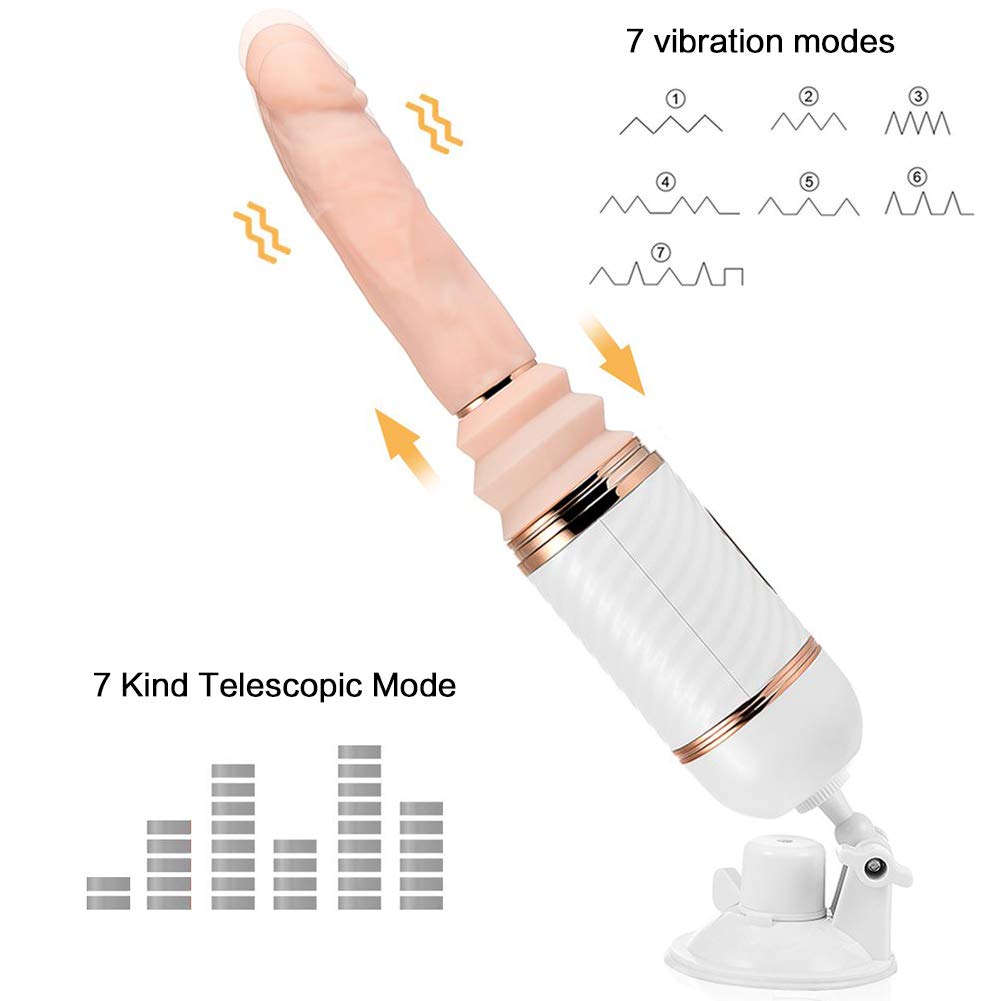 Urnight Vibrating Massager 7 modalità di Spinta e 7 Livelli di Vibrazione con Telecomando Wireless