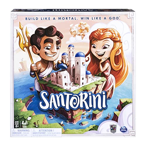 Santorini, Strategy Family Board Game 2-4 Players Classic Fun Building Greek Mythology Card Game, for Kids & Adults Ages 8 and up