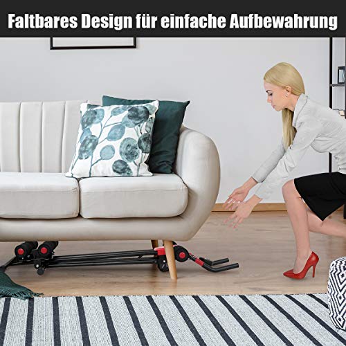 COSTWAY-Bauchtrainer-mit-4-stufigem-Widerstand-Rueckentrainer-mit-LCD-Display-AB-Trainer-klappbar-Bauchmuskeltrainer-bis-100kg-belastbar-Heimtrainer-schwarz