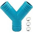 1 1/8 inch 3 Way Y Barbed Fitting for Marine Plumbing Bilge Pump Hose