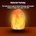 Himalayan Salt Lamps with Wood Base, Cozyswan Glow Hand Carved Natural Crystal Rock Salt Night Light with UL Listed Plug,Amber, 7 - 9-Inch for Lighting, Decoration and Air Purifying