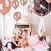 Bememo 50 Pack Rose Gold Balloons 12 Inch Balloon Party Decorations with 98 Feet Balloons String for Engagement, Wedding and Baby Shower