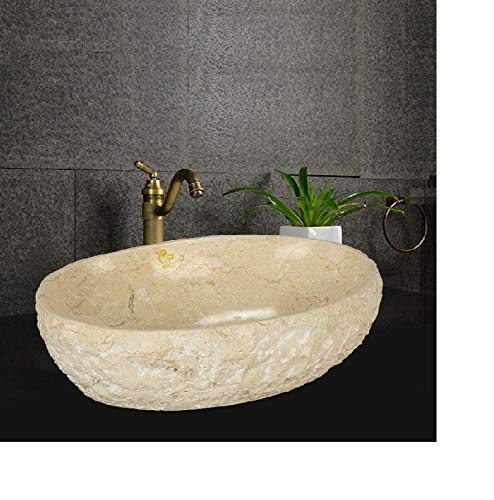 Joyo Cera Bali Collection Beige Stone Wash Basin Dimension 20x16