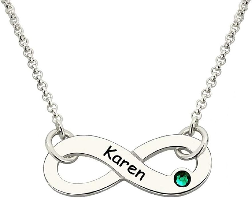 Collier personnalisé Couple Infini gravé avec Un nom et ...