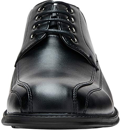 VEPOSE Men's Dress Shoes Formal Square Toe Lace up Oxfords(10.5,Black-4) - Thumbnail 3