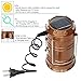 GAXmi Solar Camping Lantern Rechargeable Emergency Light Portable Collapsible LED Flashlight (Bronze)