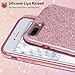 MILPROX Glitter Case Compatible for iPhone 8 Plus/7 Plus, Shiny Sparkle Bling, 3 Layer Hybrid Protective Soft Phone Case Compatible for iPhone 7 Plus/8 Plus