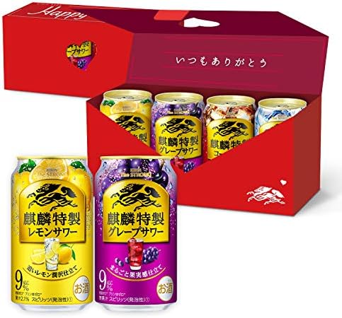 【Amazon.co.jp限定】【チューハイ】キリン バレンタインメッセージボックス キリン・ザ・ストロング 麒麟特製サワー バレンタインギフト [ チューハイ 350ml×4本 ] [ギフトBox入り]