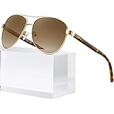 CARFIA Polarized Sunglasses for Women UV Protection Acetate Arms Metal Frame Woman's Shades CA3216