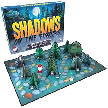 ThinkFun Shadows in the Forest Play in the Dark Board Game for Kids and Families Age 8 and Up - Fun and Easy to Learn with Innovative and Unique Gameplay