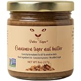 PALEO TIGER | CINNAMON Tiger Nut Butter | AIP and Paleo Compliant | Nut Free High Prebiotic Ingredients | No Sugar Added | Whole 30 | Low Food Map | Low Oxalate | 8 Ounces.