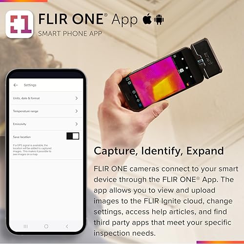 FLIR ONE Gen 3 - Thermal Imaging Camera for Android Smartphones (USB-C): Use for Home Inspection, HVAC, Automotive, Machine Industries and More