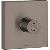 AXOR ShowerSolutions Modern 1-Handle 5-inch Wide Volume Control Valve Trim Only in Brushed Black Chrome, 10972341