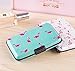 RFID Blocking Wallet Case for Women or Men, Theft Proof Credit Card Holder, Slim Design Fits in Front Pocket (Flamingo Green)