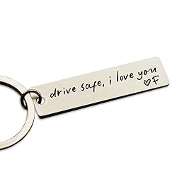 HubbgDesign Key Chain Drive Safe I Love You