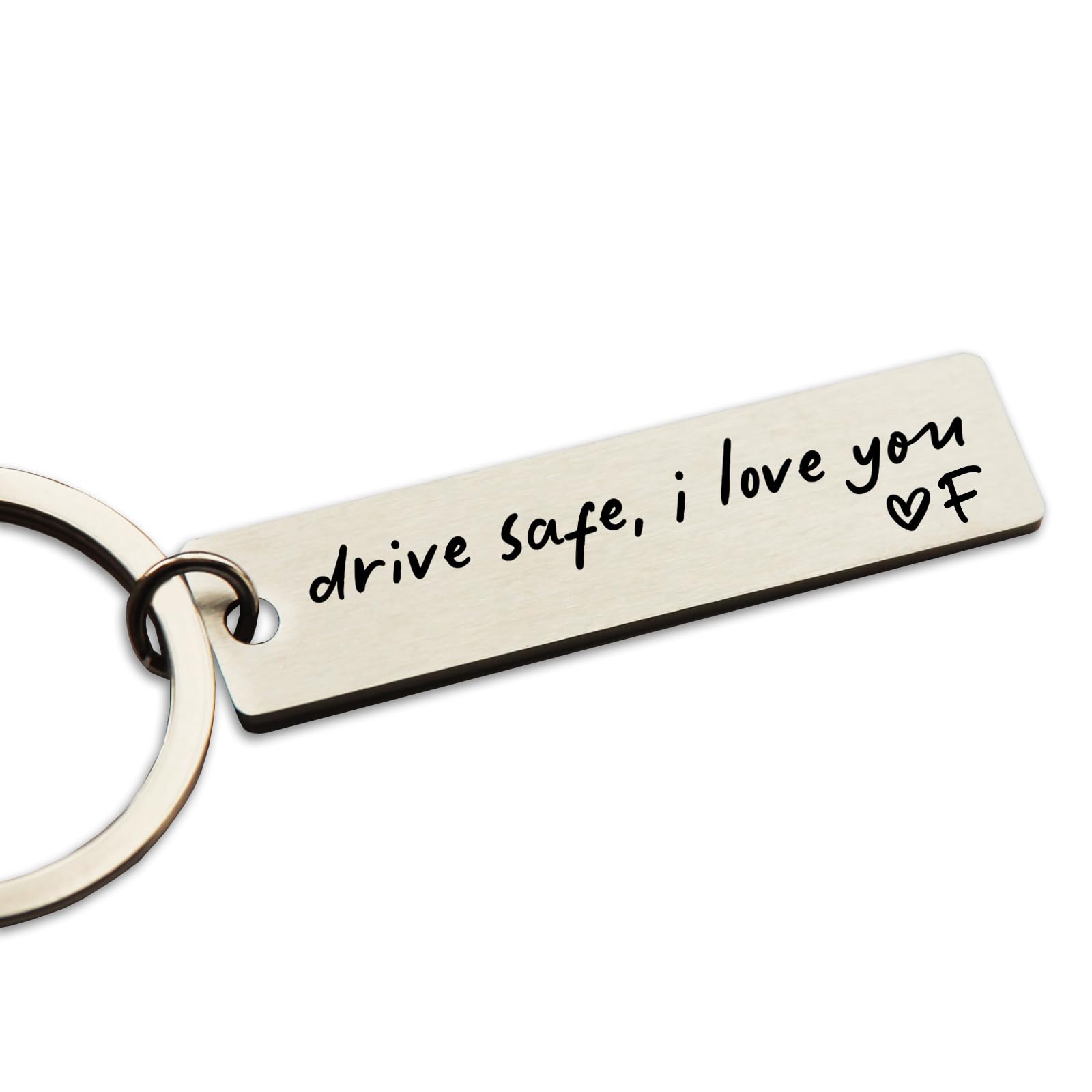 HubbgDesign Key Chain Drive Safe I Love You