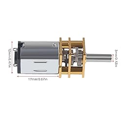 3pcs DC 6V 60RPM N20 High Torque Speed Reduction