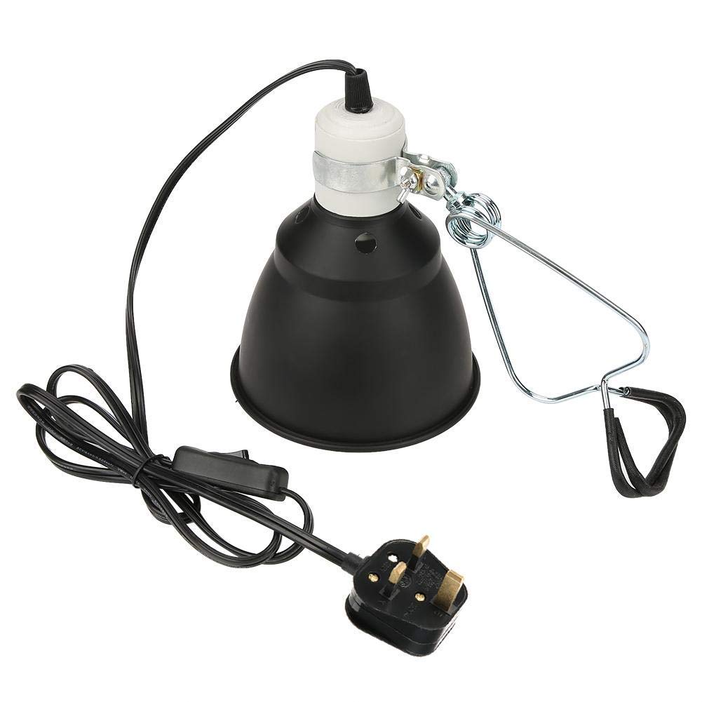 Haofy E27 UVA/UVB Reptile Lamp Holder, Turtle Heating Lighthouse for Reptiles/Lizards/Turtle/Snakes/Aquarium, Heat Light Bulb Socket Habitat Lighting Brooder Basking Lamp(lampshade)
