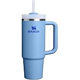 STANLEY Quencher H2.0 Tumbler with Handle and Straw 30 oz | Flowstate 3-Position Lid | Cup Holder Compatible for Travel | Insulated Stainless Steel Cup | BPA-Free | Blue Sky