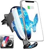 Car Wireless Charger, Auto-Clamping 10W/7.5W Qi Fast Charging Phone Holder for Car, Air Vent Cell Phone Mount Compatible with iPhone Xs XR X 8 Plus 7, Samsung Galaxy S10e S10 S9 S8+ Note 10 S7 Edge