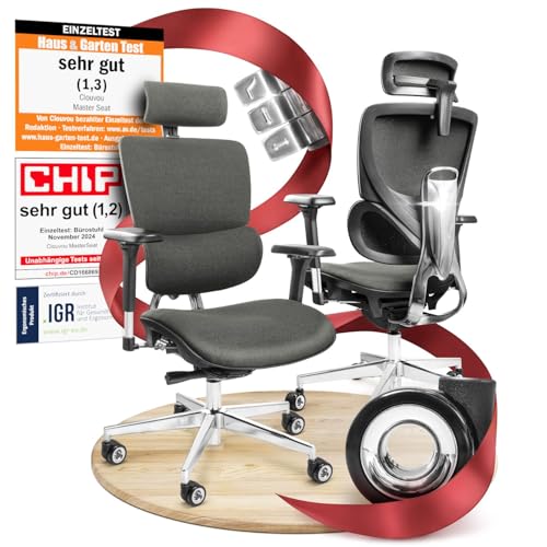 CLOUVOU MasterSeat Bürostuhl Ergonomisch [TESTSIEGER]