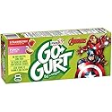 Yoplait, Go-Gurt Marvel Avengers Portable Low Fat Yogurt Variety Pack Tubes, Strawberry/Punch, 16 oz