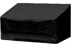 Carkio Outdoor Bench Cover Waterproof Patio Loveseat Cover Lounge Deep Chair Cover Oxford Cloth Cover 53 x 26 x 35inchs