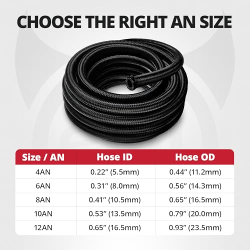 EVIL ENERGY 6AN Fuel Line Kit CPE Nylon Braided AN6 Fuel Hose photo 12