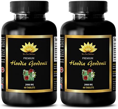 Appetite Suppressant And Weight Loss - HOODIA GORDONII 2000MG - Hoodia Root - 2 Bottle (120 Tablets)