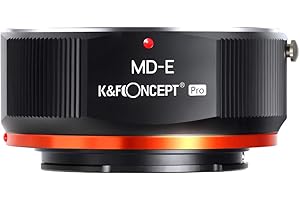 K&F Concept Updated MD to NEX Adapter, Manual Lens Mount Adapter Compatible with Minolta MD MC Mount Lens and Compatible with