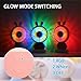 Mini Fan,Personal Portable Rechargeable Handheld Fan with Color LED light 2 Adjustable Speeds Standing Base for House Travel Camping and Children Gifts - Pink Rabbit