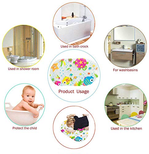 Napravi Rs Afufu Tapis De Bain Baignoire Tapis Baignoire Antiderapant Tapis De Douche Anti Moisissures Avec Ventouses Fortes Pour Bebe Enfants Cartoon Imprime Tapis De Bebe Baignoire Tapis De Baignoire Accessoires De Baignoire