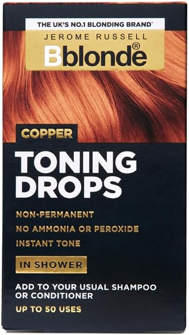 Jerome Russell Bblonde Copper Toning Drops 50ml Vegan Temporary Toner