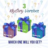 Mystery Slime Kit for Girls and Boys - Complete DIY Slime Kit and Ingredients for Slime, Add Ins: Air Dry Clay, Pigment Powder, Fishbowl Beads, Foam Beads, Nail Slices, Glitter Stars, Fake Sprinkles