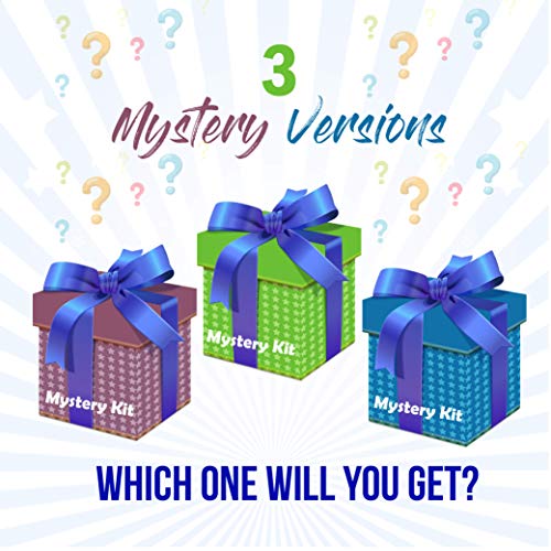 Mystery Slime Kit for Girls and Boys - Complete DIY Slime Kit and Ingredients for Slime, Add Ins: Air Dry Clay, Pigment Powder, Fishbowl Beads, Foam Beads, Nail Slices, Glitter Stars, Fake Sprinkles