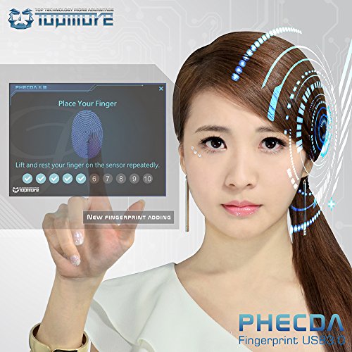 image for TOPMORE Phecda Fingerprint Recognition USB3.0 Flash Drive Fingerprint 