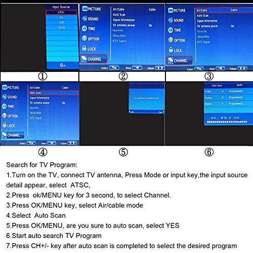 GJY 9.5-Inch Portable Widescreen TV, Built in Digital Tuner+NTSC,USB/TF Card Slot/Headphone Inputs,with Detachable Antennas,Automotive Mobile TV,Full Function Remote,Removable Bracket