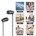 Earbuds Headphones Stereo In-ear Earphones with Microphone Mic Wired earbuds Waterproof Earphone for iPhone Samsung MP3 Players Nokia,HTC,and More Android Smartphones(Without Volume Control) Black