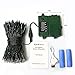 [Rechargeable Battery Included] easyDecor Battery Operated String Lights 200 LED 72ft with Automatic Timer 8 Mode Christmas String Lights for Garden Outdoor Indoor Xmas Path Holiday Decoration (White)
