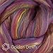 Merino and Rayon Derived from Bamboo Fiber Blend. Super Soft Combed Top Roving for Hand Spinning, Needle Felting, Wet Felting, soap Making and Dryer Balls. Golden Dawn