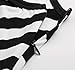 Belle Poque Women's Classy Scoop Neck Striped Retro Swing Dress